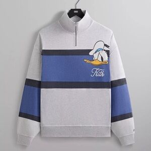 KITH Disney Donald Duck Quarter Zip Fleece Wyona Sweatshirt Men’s Small